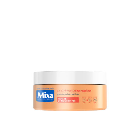Crème Visage Corps Mains Hydratante 72h Réparatrice pour Peaux Extra-Sèches 150ml - MIXA