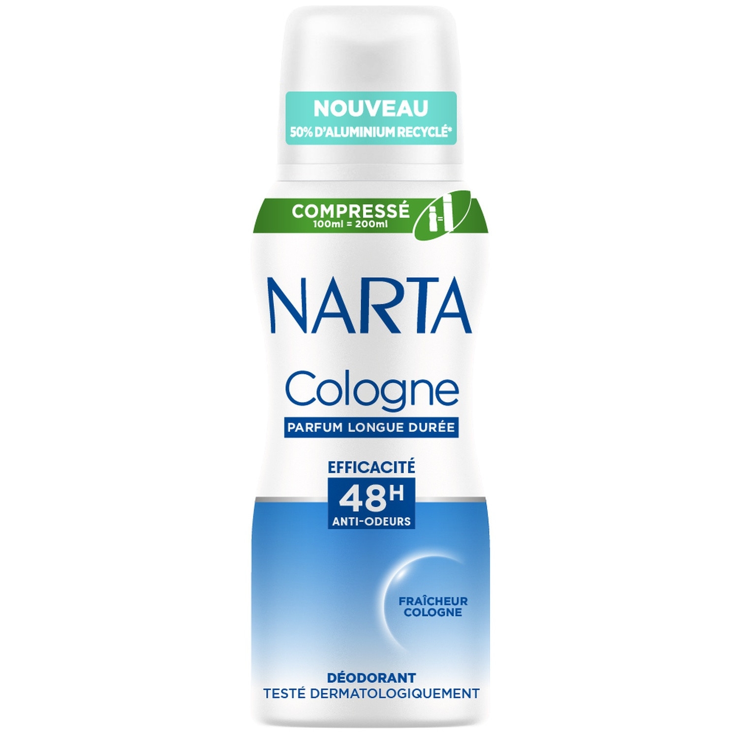 Déodorant Cologne 48 h, aérosol compressé 100 ml - NARTA