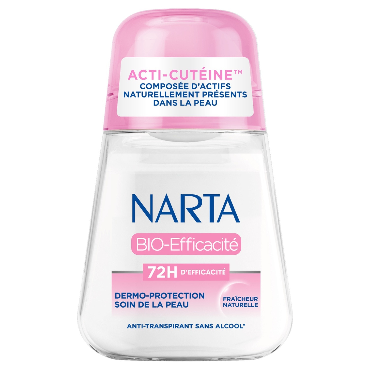 Déodorant BIO-Efficacité Acti-Cuteine 72 h, roll-on 50 ml - NARTA