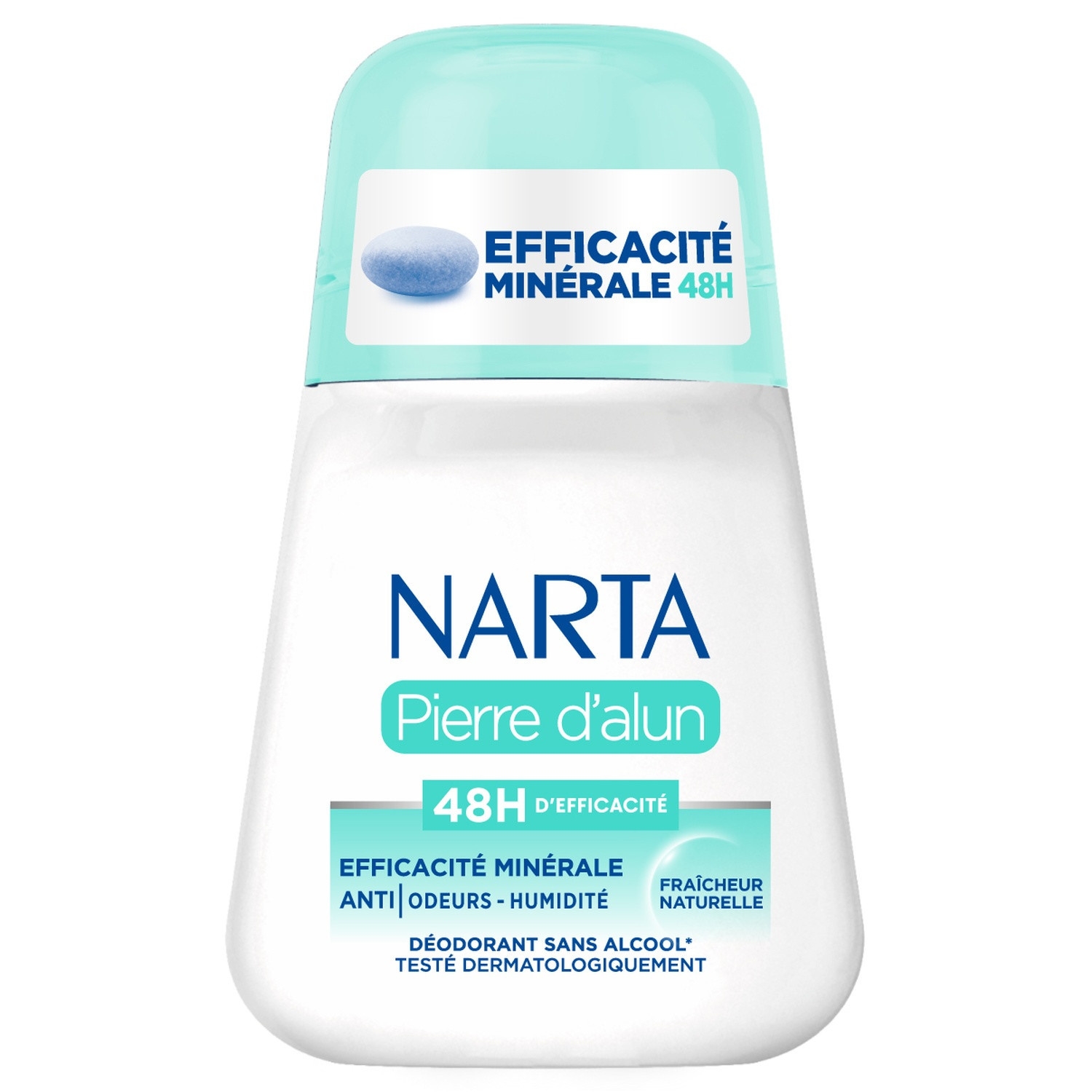 Déodorant Pierre d'alun 48 h, roll-on 50 ml - NARTA