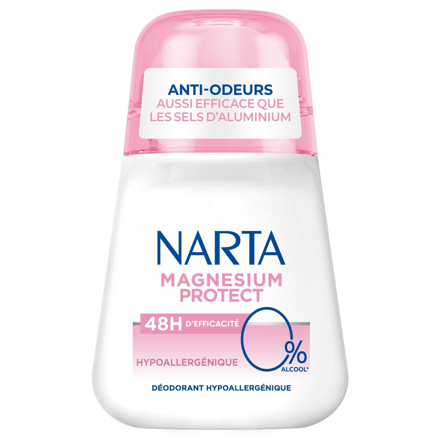 Déodorant Magnesium Protect hypoallergénique 48 h, roll-on 50 ml - NARTA