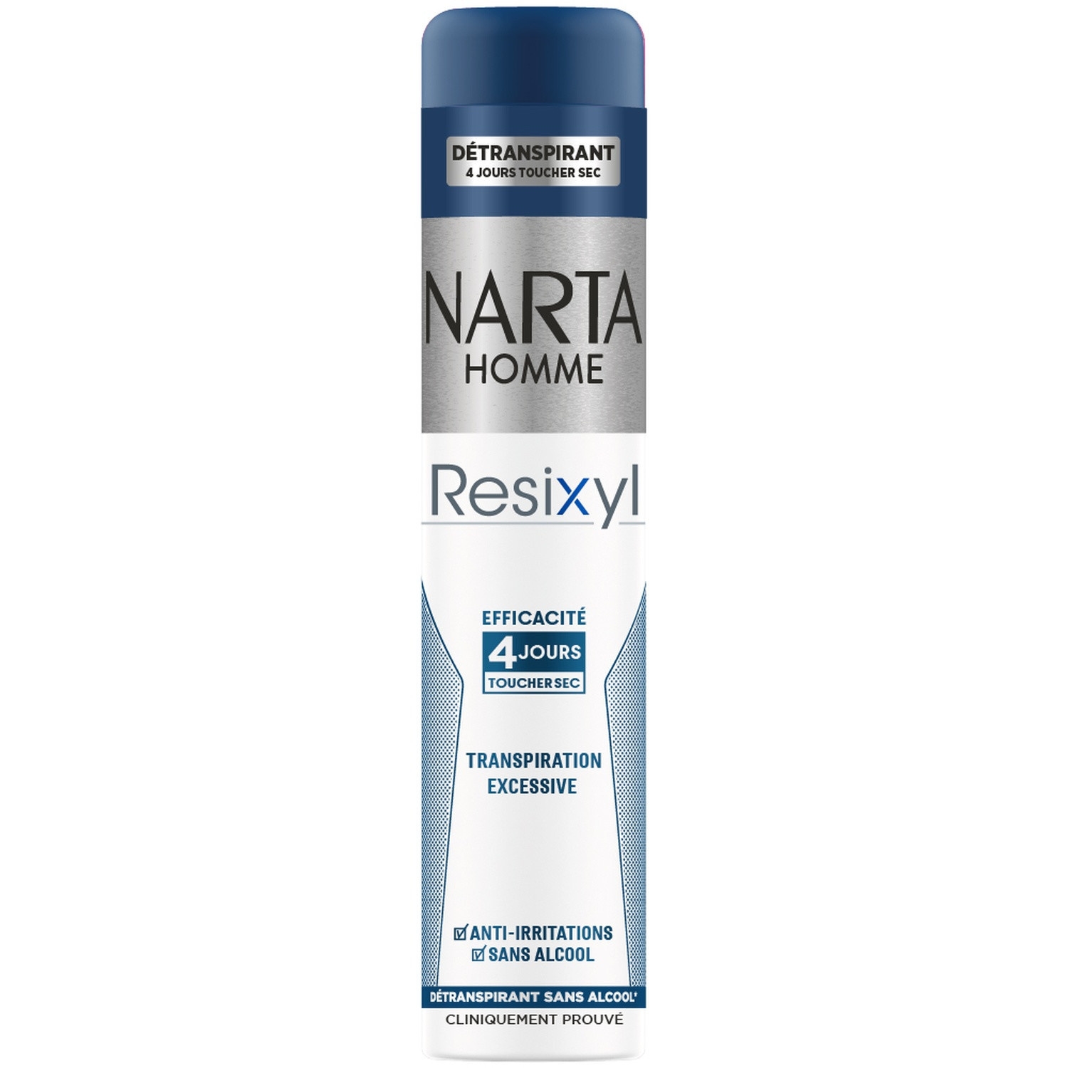 Détranspirant homme Resixyl transpiration excessive, aérosol 200 ml - NARTA