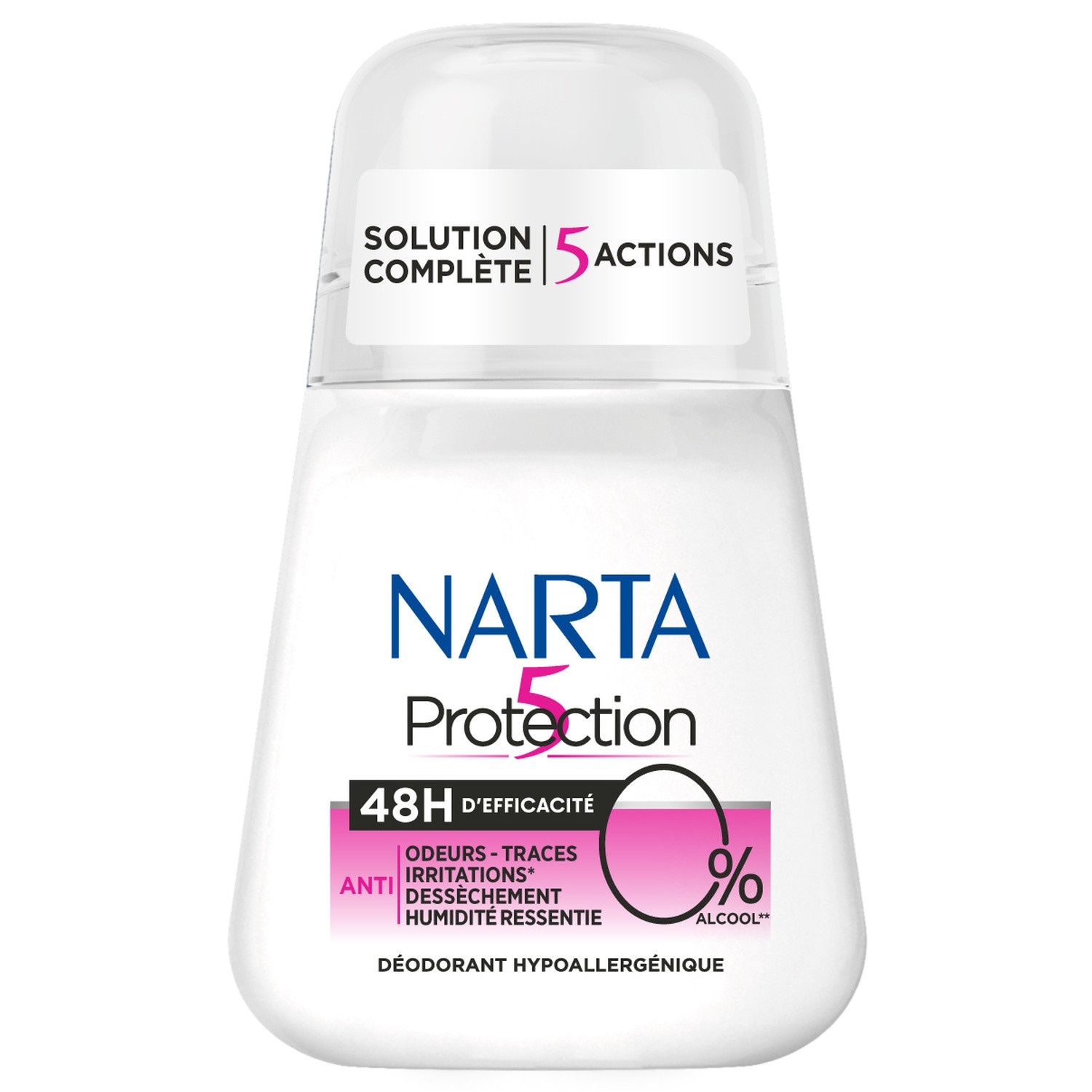 Déodorant Protection 5 solution complète 48 h, roll-on 50 ml - NARTA