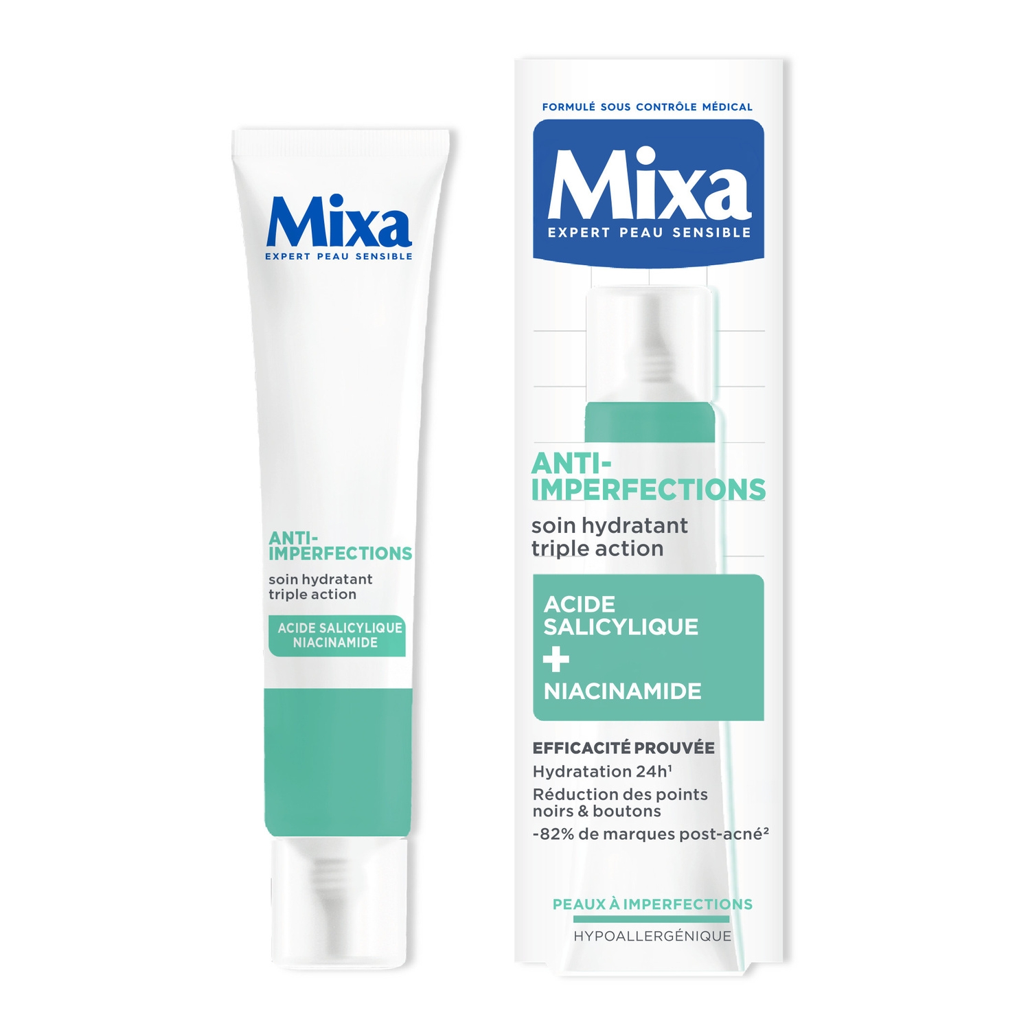 40ml Mixa Creme Anti Imp
