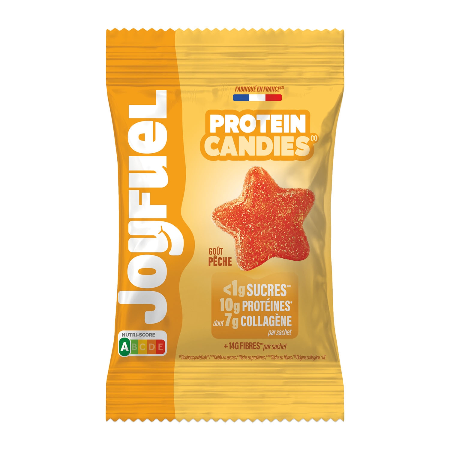 Protein Candies peach-flavoured protein sweets 50 g - JOYFUEL