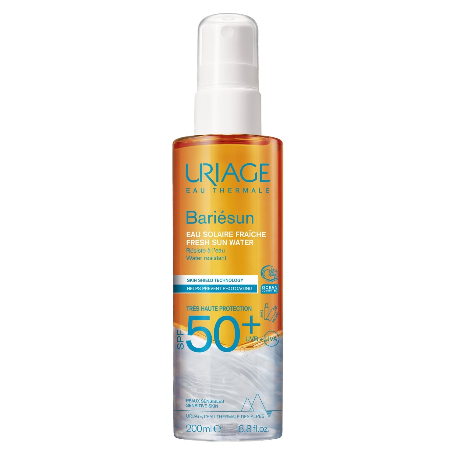 Eau solaire rafraîchissante Bariésun SPF 50+ 200 ml - URIAGE