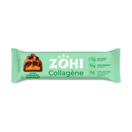 Barre de Céréales Collagène Caramel Chocolat 50g - ZOHI