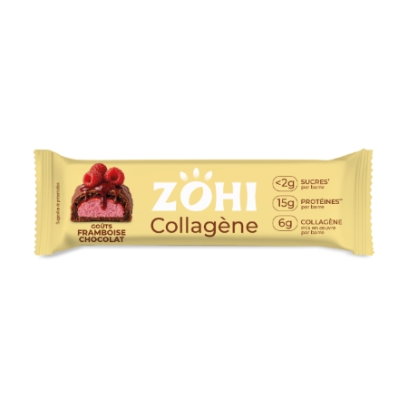Barre de Céréales Collagène Framboise Chocolat 50g - ZOHI