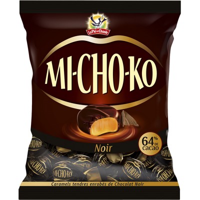 Caramels tendres enrobés de chocolat noir Michoko 100 g - MICHOKO
