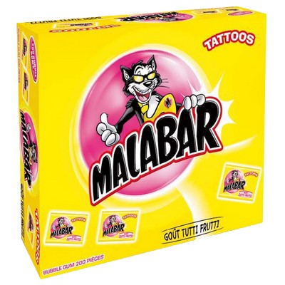 MALABAR kauwgom tutti frutti doos van 200 - MALABAR