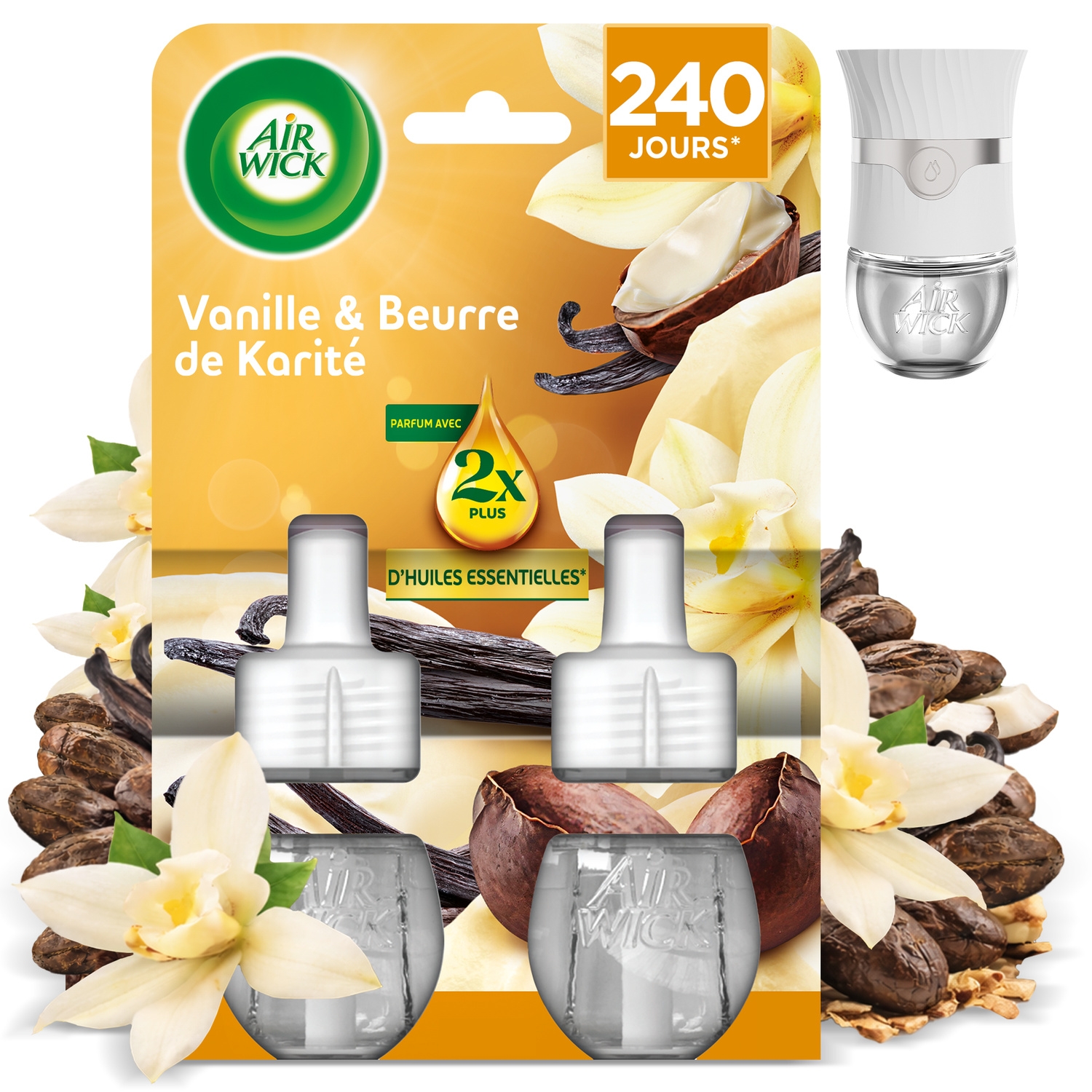 Elektrikli Oda Spreyi Difüzörü Dolum Vanilya Esansiyel Yağları Duopack 2x19ml - AIR WICK
