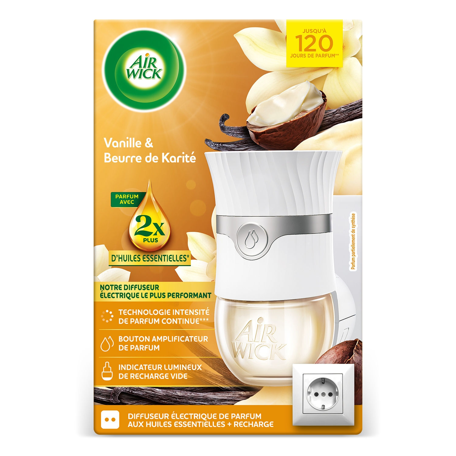 Diffuseur électrique Vanille et beurre de karité, 19 ml - AIR WICK