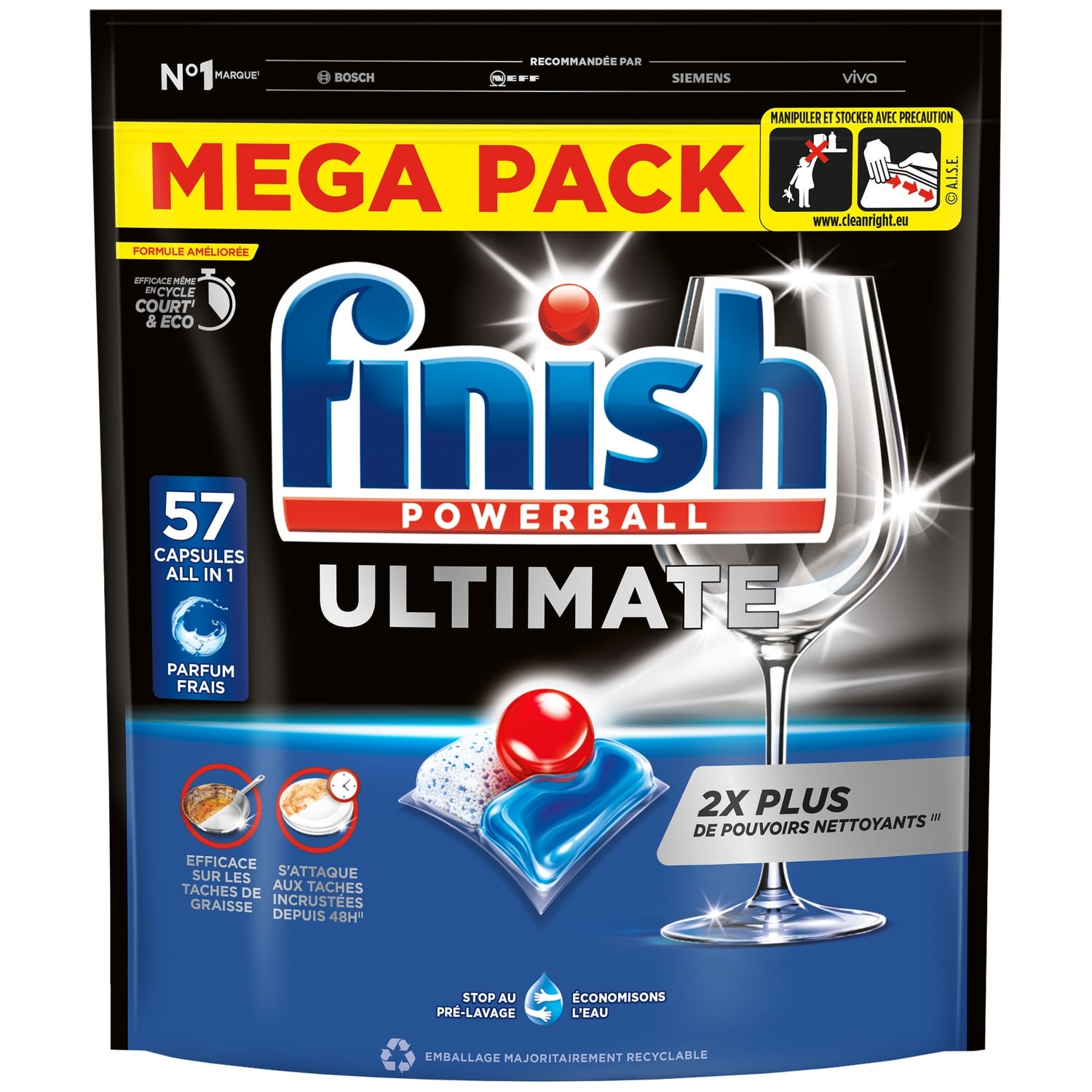 Capsules Lave-vaisselle Ultimate All In 1 X57 - FINISH
