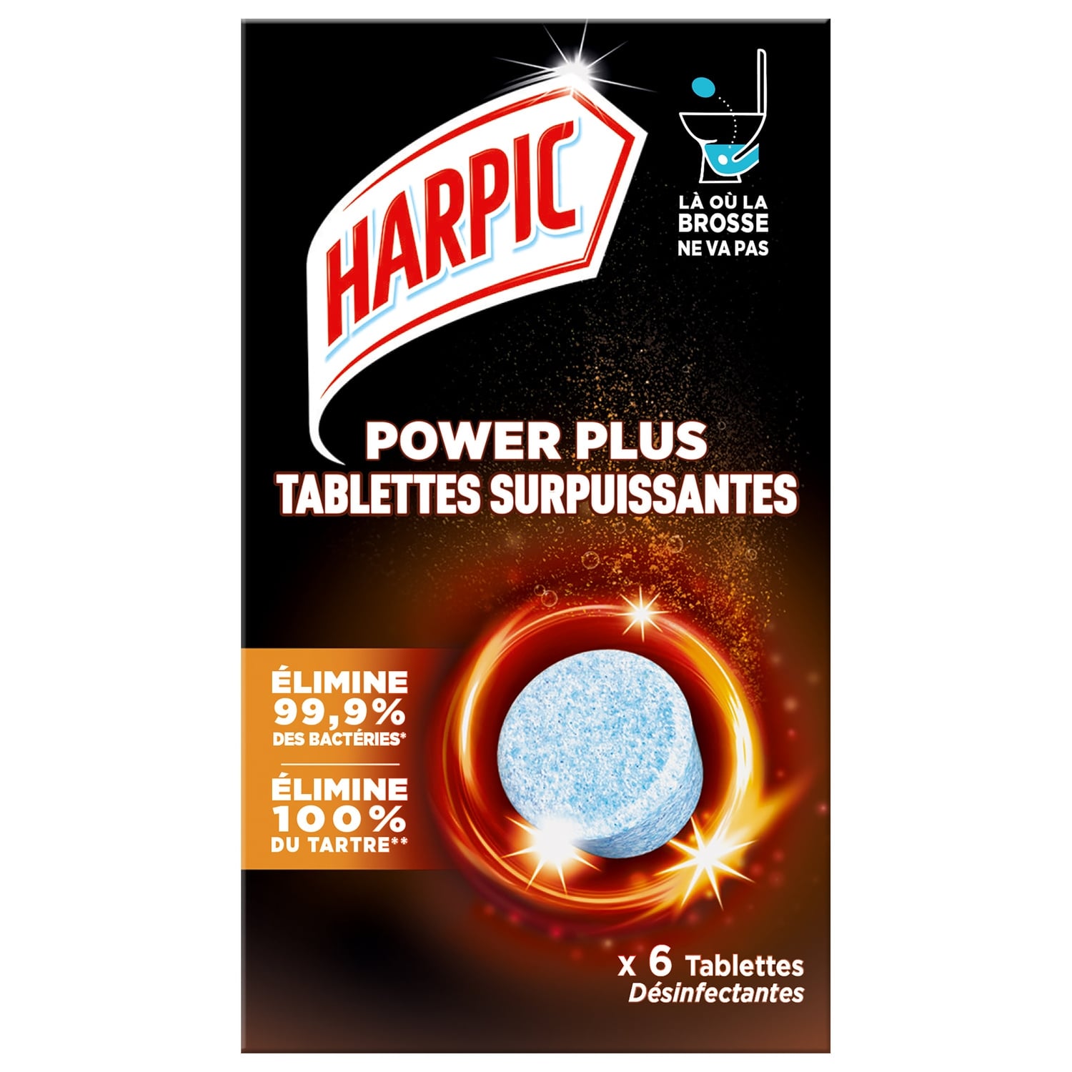 Tablettes Power Plus Désinfectantes X6 - HARPIC