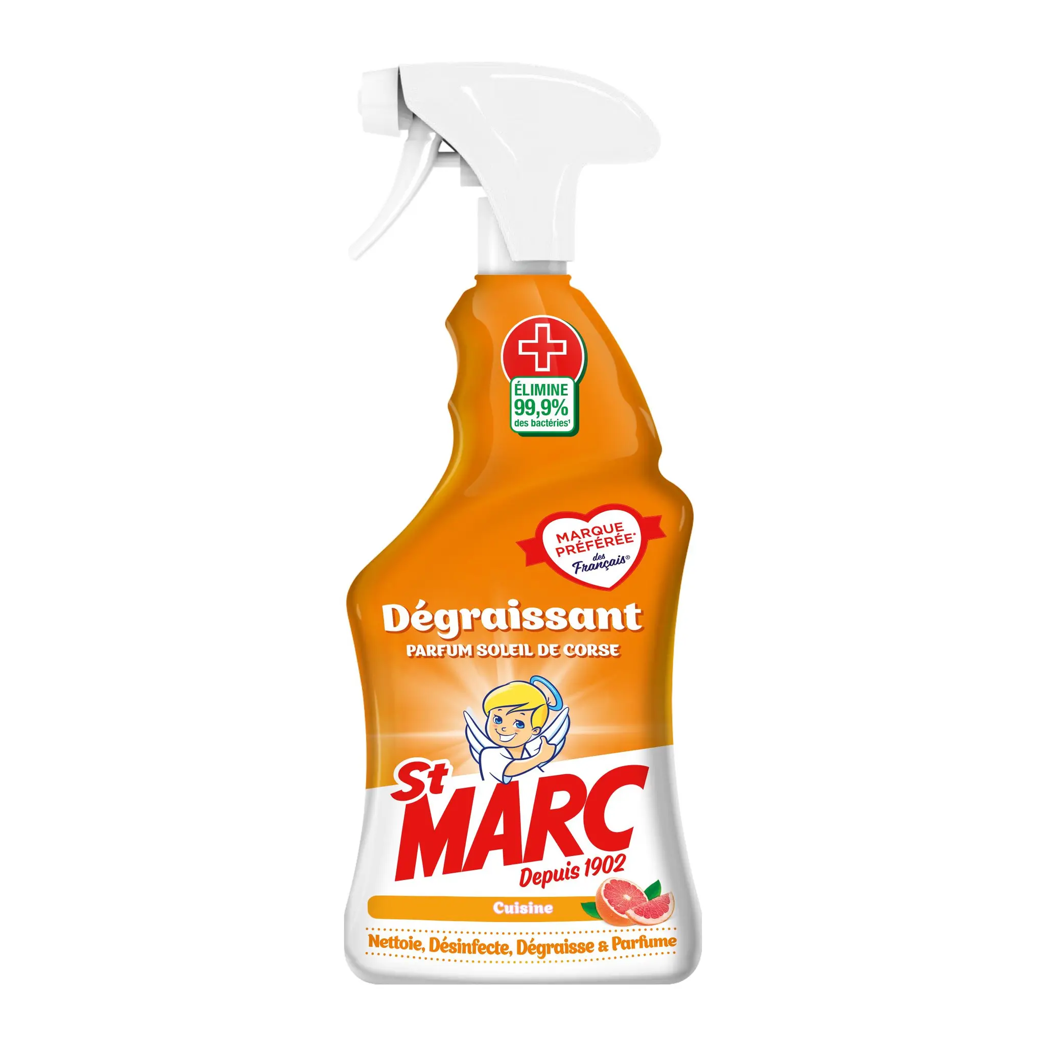 Odtłuszczacz w sprayu czyszczącym 750ml - ST MARC