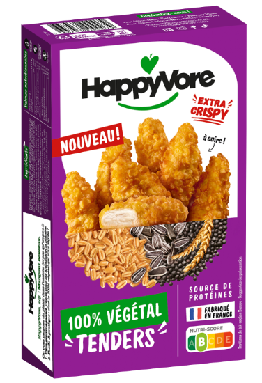 تندرز نباتي إكسترا كريسبي 180 g - HAPPYVORE