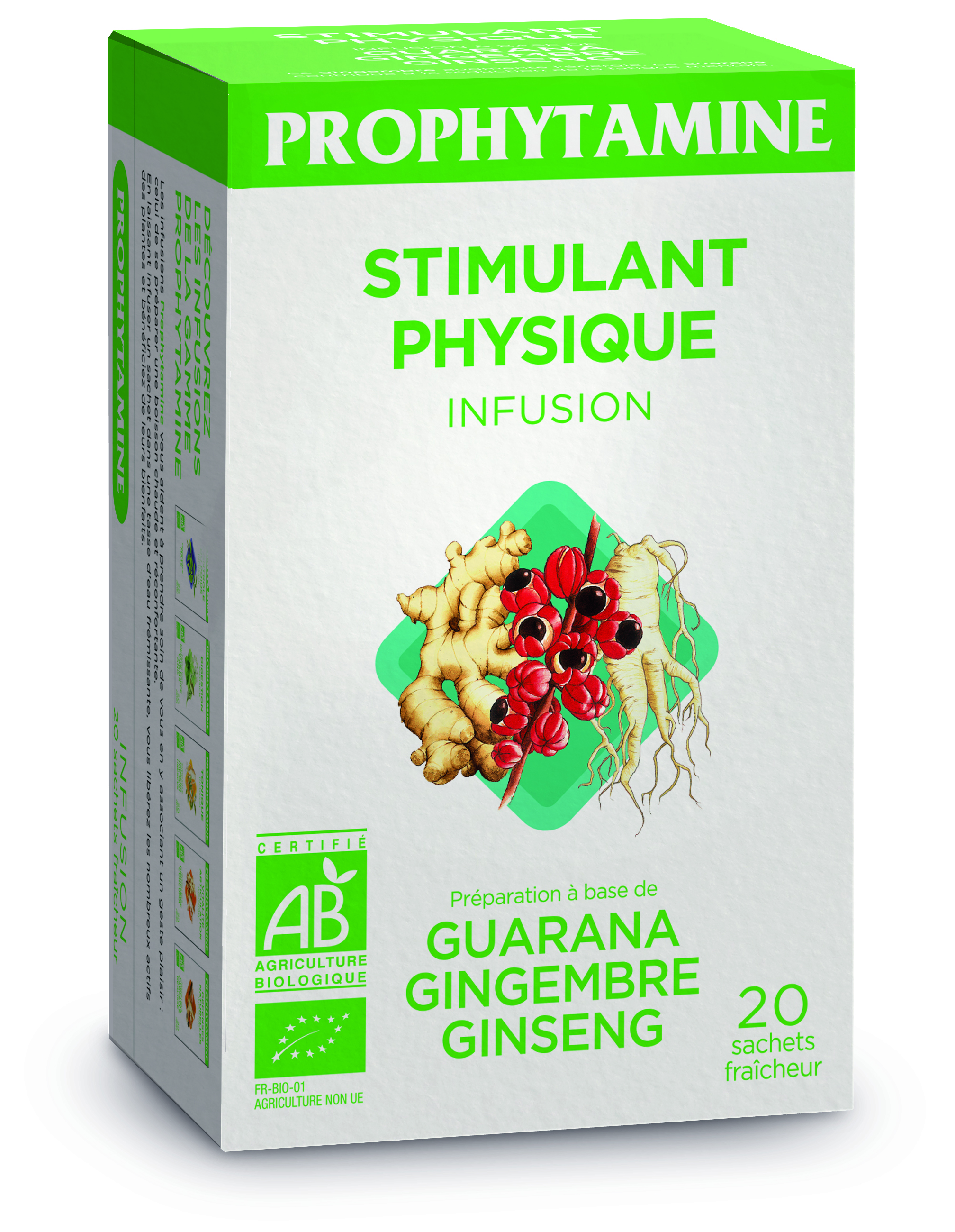 Infusion Stimulant Physique Bio (12 X 20 S X 2 G) - Prophytamine Bio
