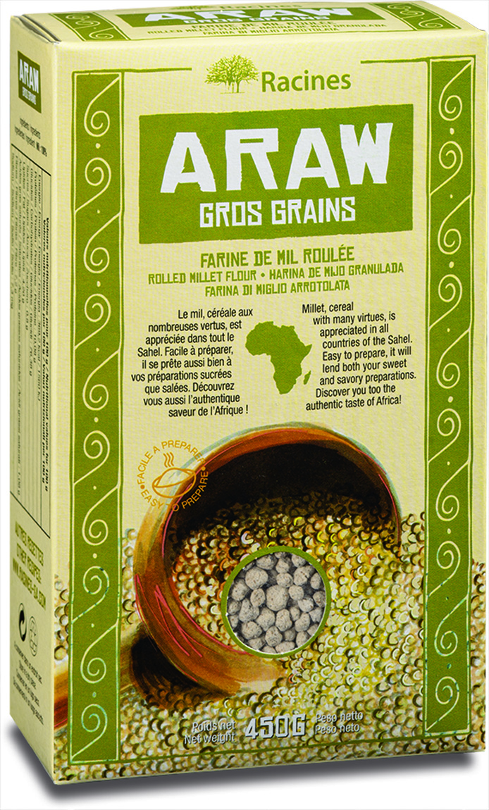 Araw Gros Grains (18 x 450 g) - Racines