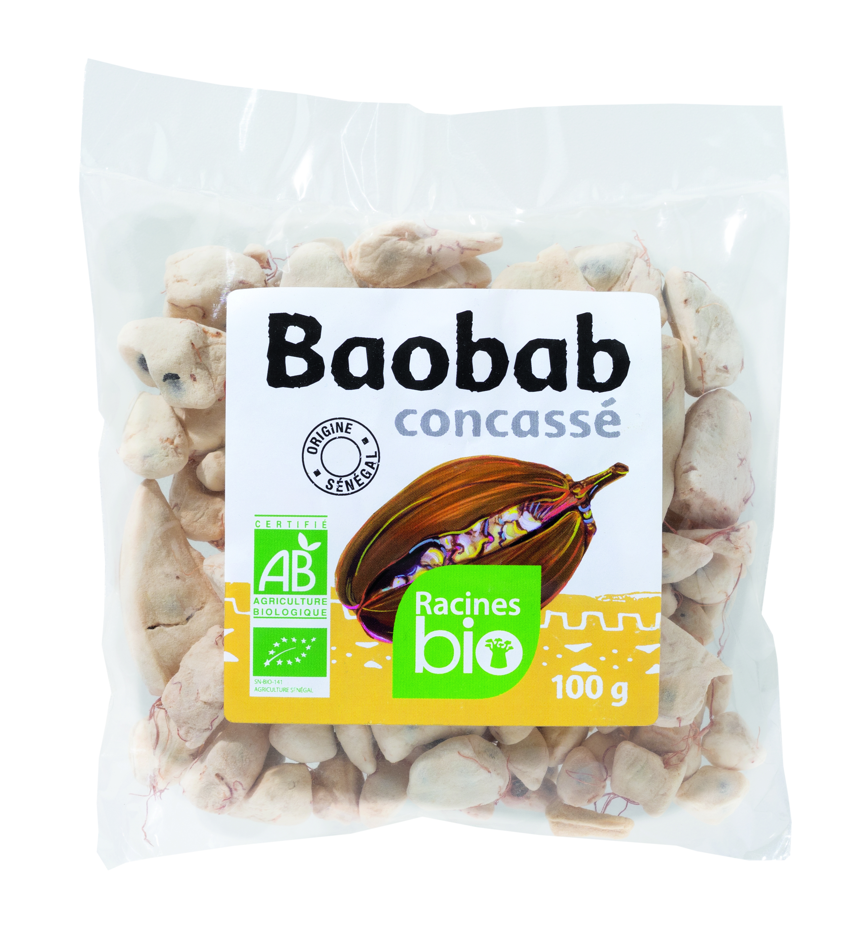 Concassé De Baobab Bio (40 X 100 G) - RACINES