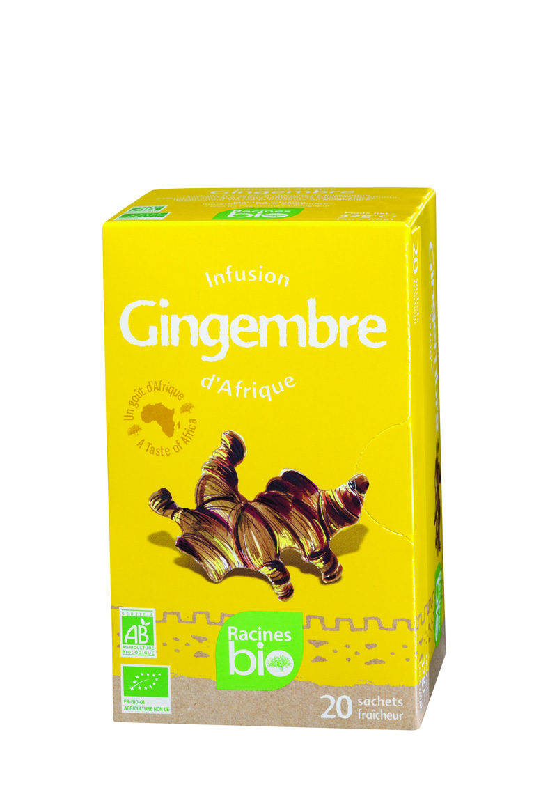 Infusion D'afrique Gingembre (12 X 20 Sach X 16 G) - Racines Bio