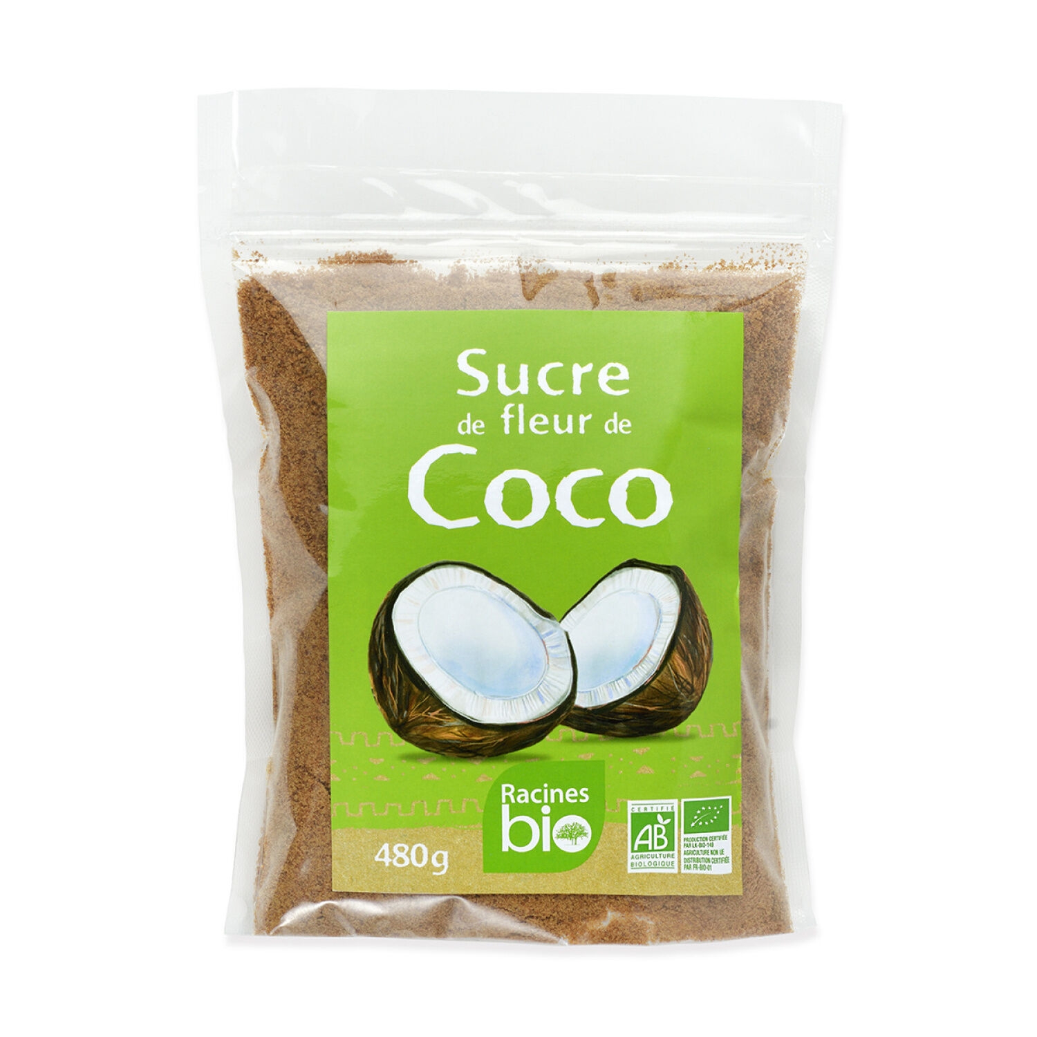 Sucre De Fleur De Coco (12 X 480 G) - Racines Bio