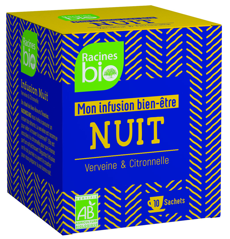 Nước Truyền Đêm An Lành (20 X 10 Túi X 16 G) - Racines Bio