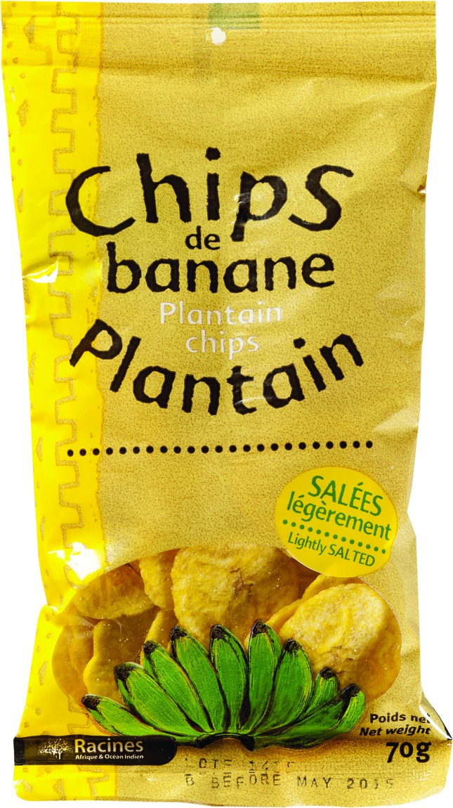 Chips De Banane Plantain Salées (24 X 70 G) - RACINES