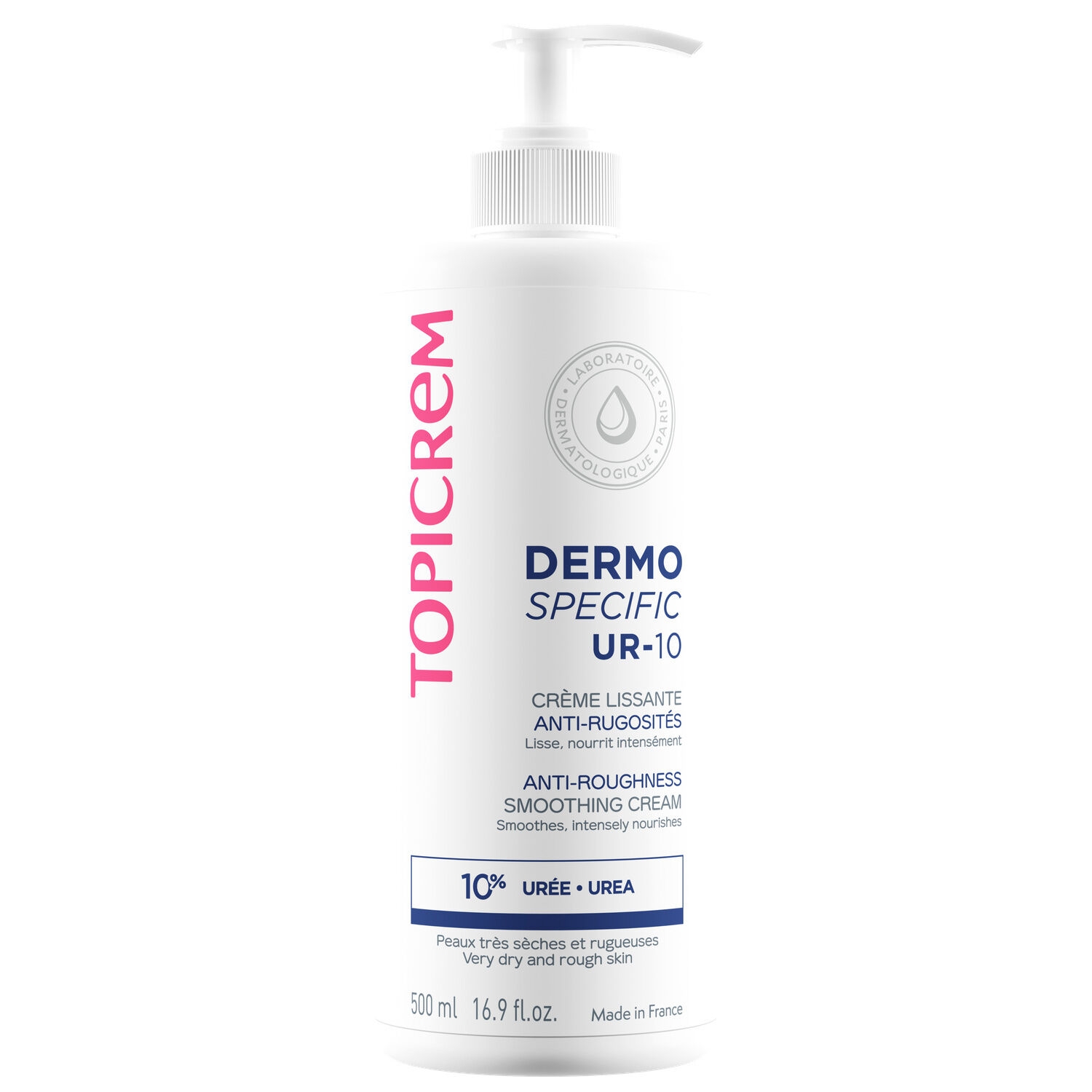 UR10 Crème Lissante Anti-Rugosités 500 ml - TOPICREM