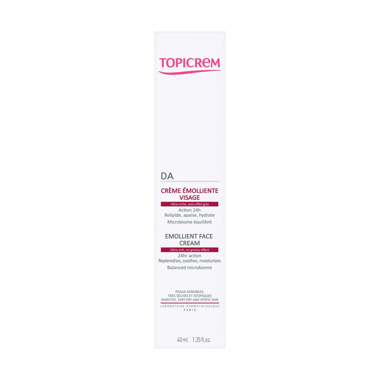 DA PROTECT Crème Emolliente Visage 40 ml - TOPICREM