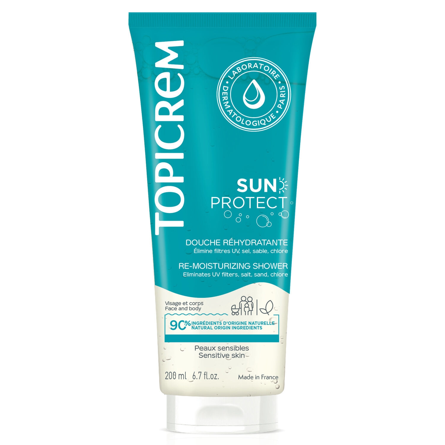 SUN PROTECT Douche Réhydratante 200 ml - TOPICREM