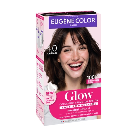 Coloration ton sur ton Glow 4.0 châtain sans ammoniaque - EUGÈNE COLOR