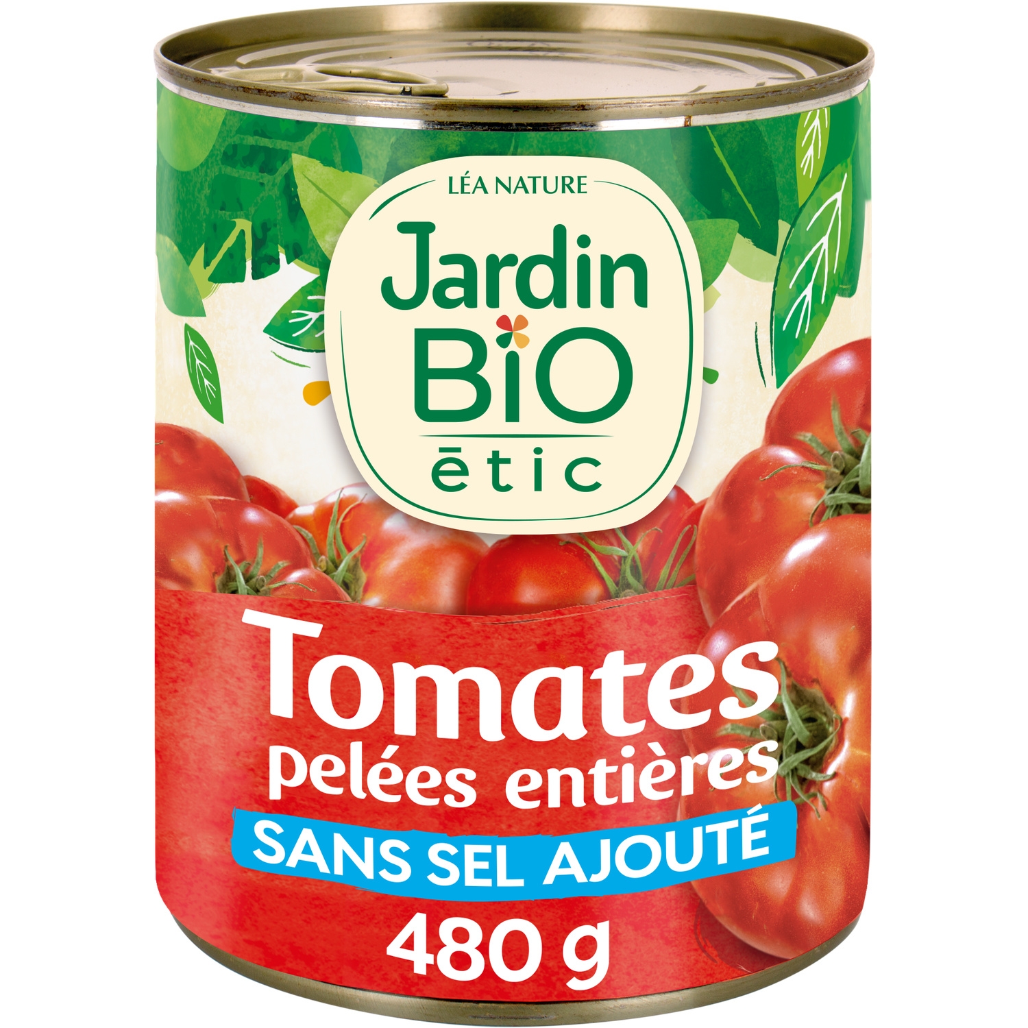 Pomodori pelati interi senza sale aggiunto bio 800 g - JARDIN BIO
