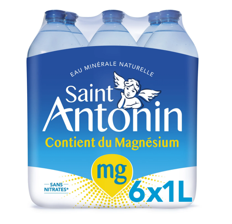 Eau minérale naturelle 6 x 1 L - SAINT ANTONIN