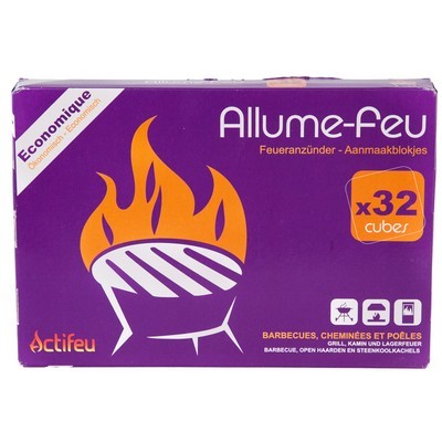 Tablette de 32 cubes allume-feu - WINNY