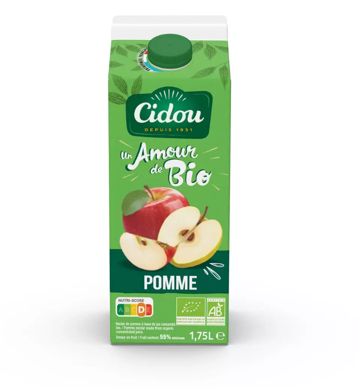 Nectar de pomme bio 1,75 L - CIDOU