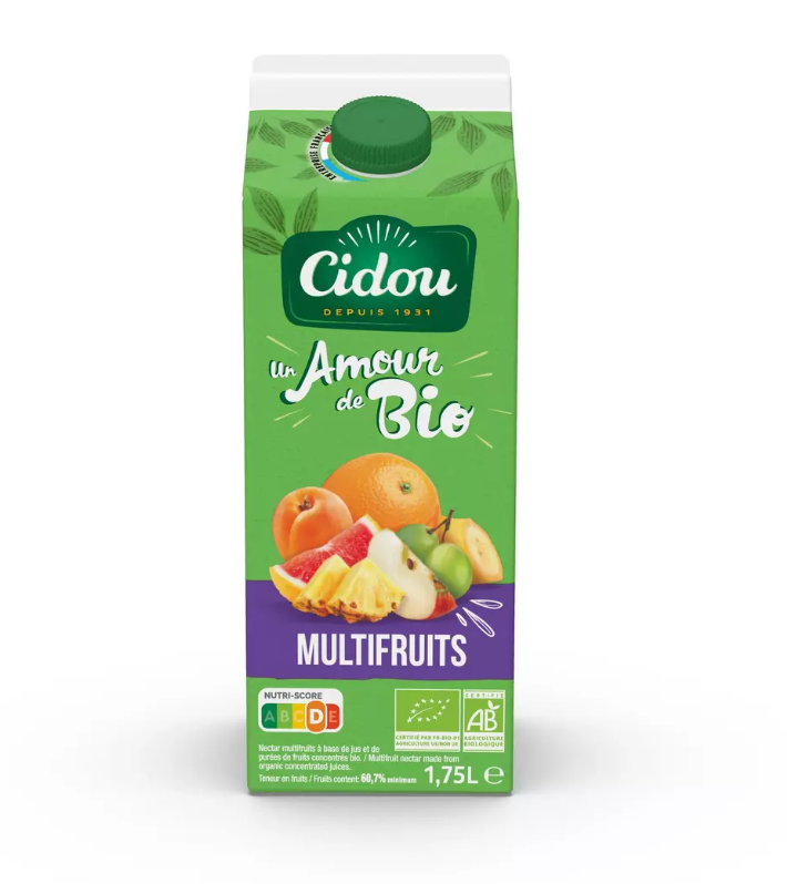 Nectar multifruits bio 1,75 L - CIDOU