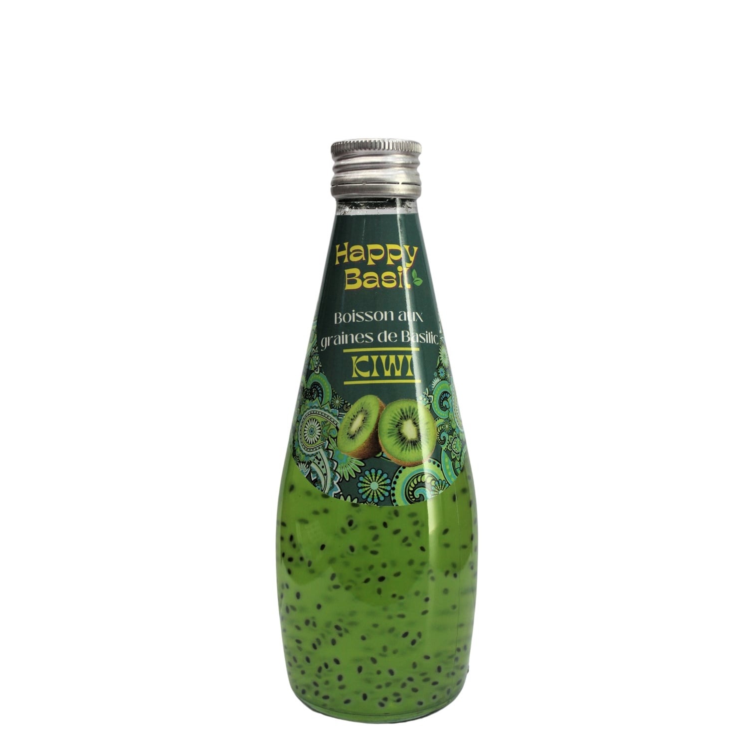 Boisson Kiwi aux Graines de Basilic - HAPPY BASIL