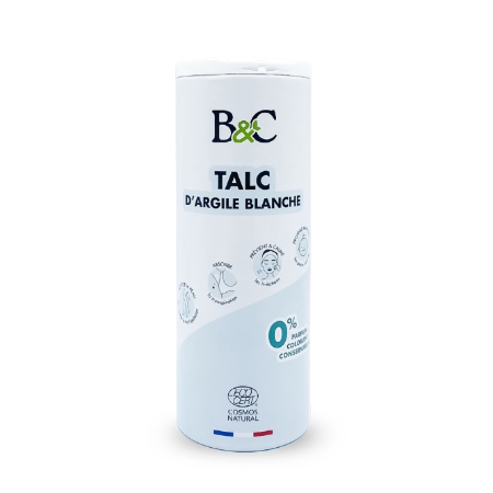 Talc d'argile blanche 120 g - CIE DU BICARBONATE