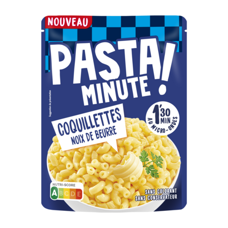 Pasta Minute Coquillette Noix de Beurre 220g - LUSTUCRU