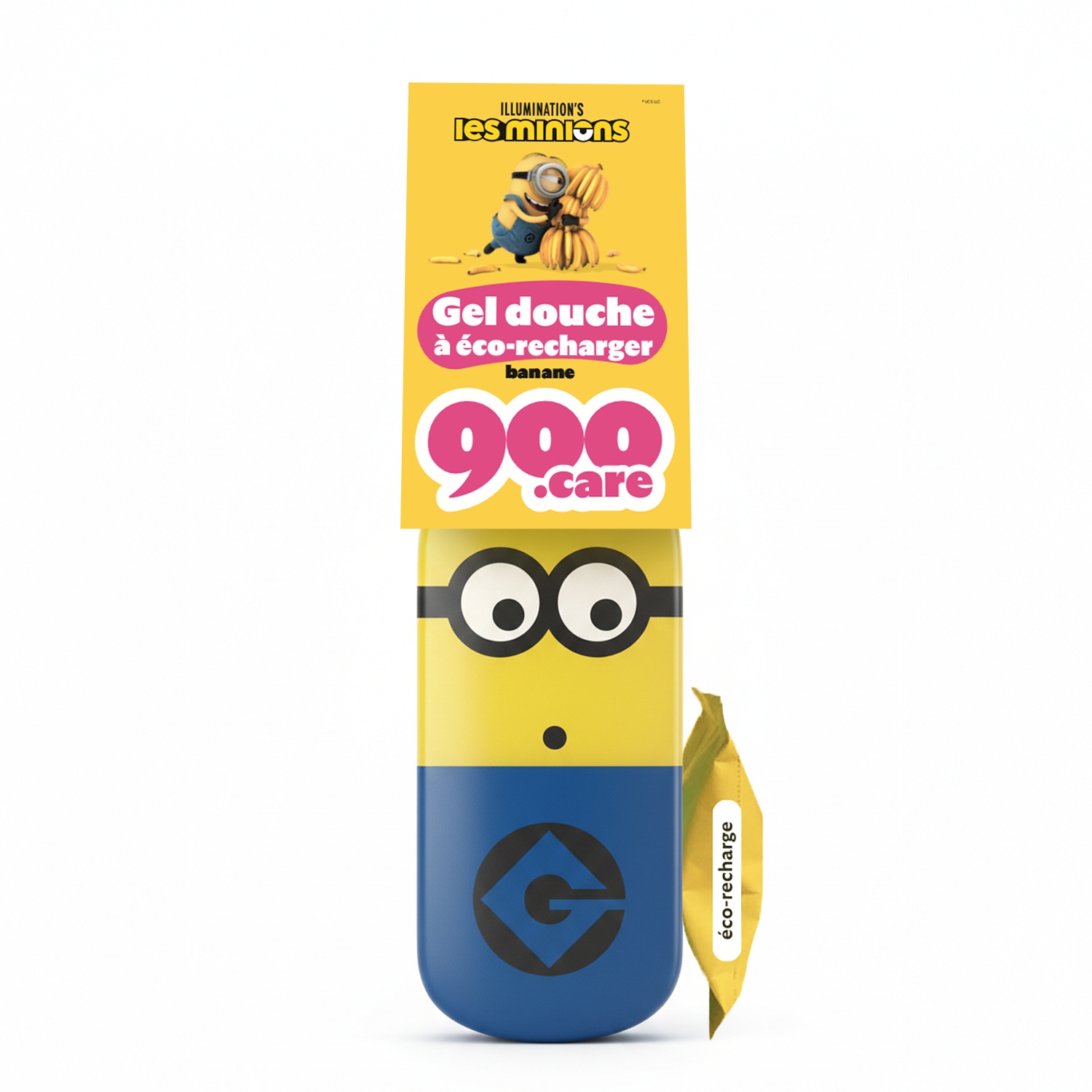 Éco-recharge gel douche banane Les Minions, 240 ml - 900 CARE