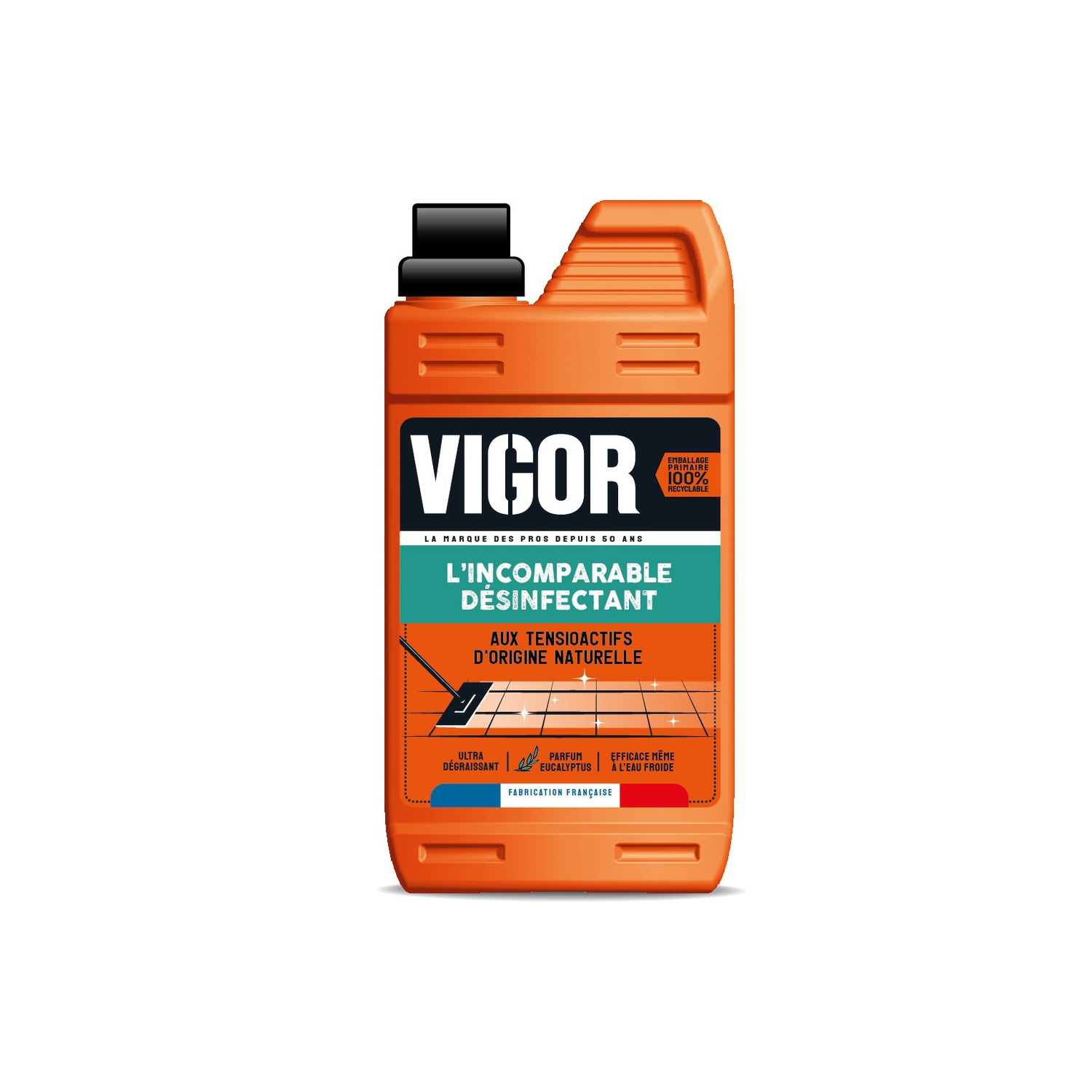 Nettoyant désinfectant sols orange 1 L - VIGOR