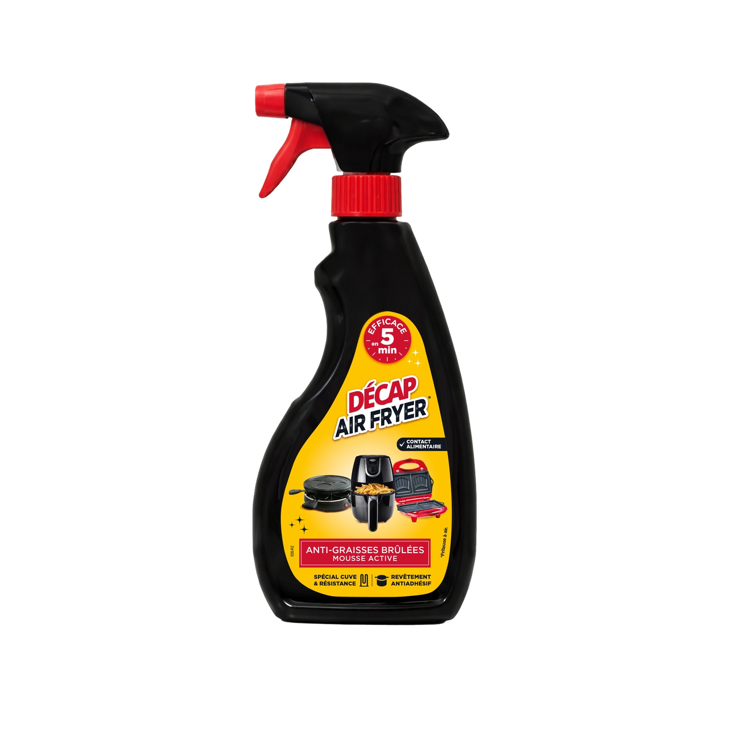 Nettoyant air fryer anti-graisses brûlées en spray - DECAPFOUR
