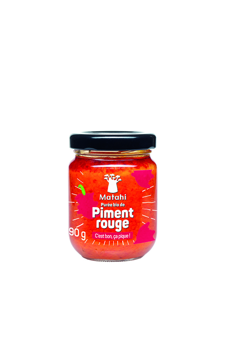 Purée De Piment Rouge Bio (12x90g) - Matahi