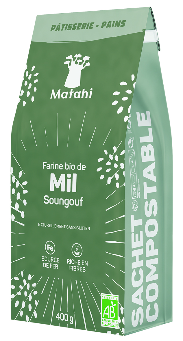 Farina Di Miglio Biologica (6 X 400 G) - Matahi