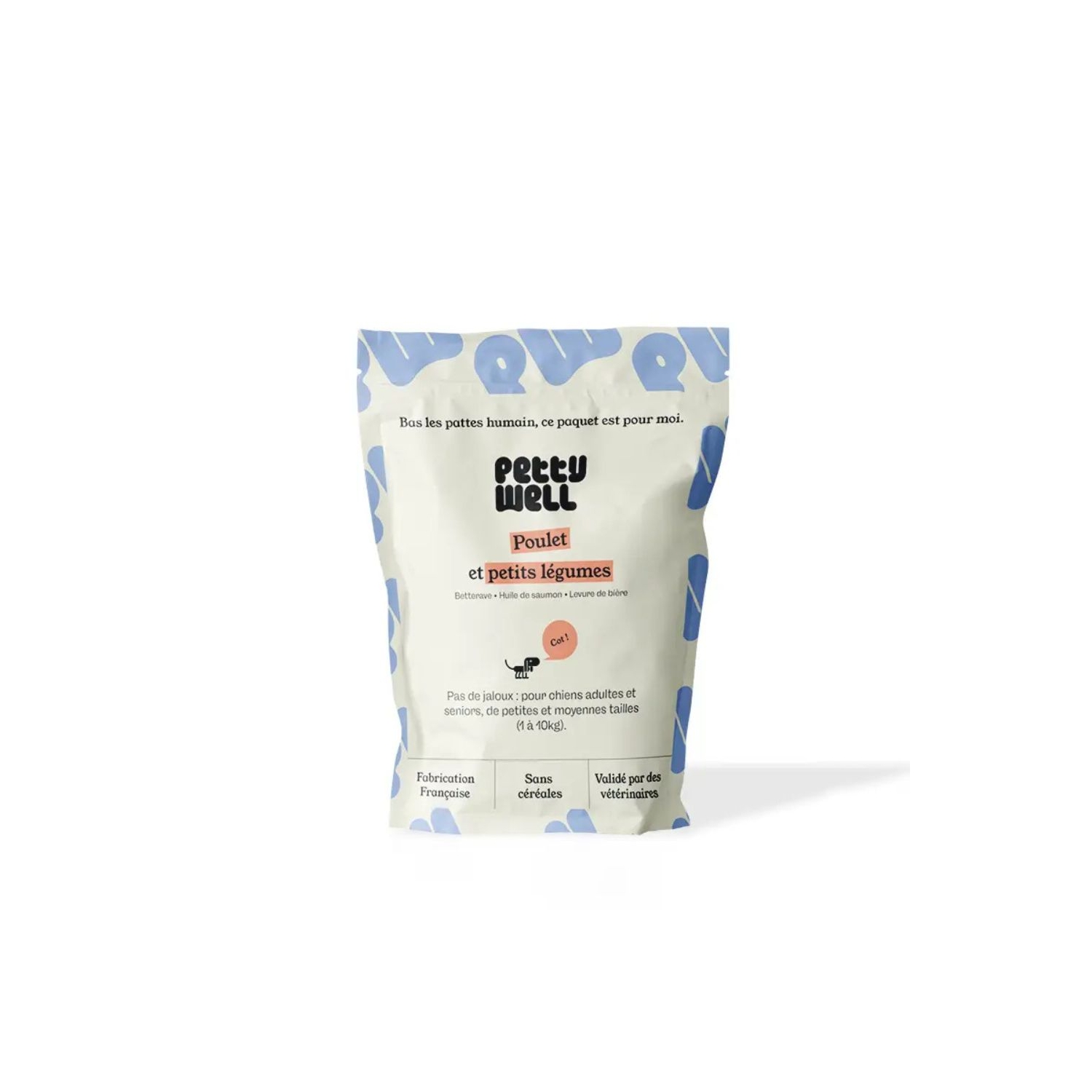 Petty Well - Croquettes Sans Céréales Poulet & Légumes Pour Chien De Petite Et Moyenne Taille 1kg - PETTY WELL