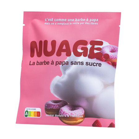 Barbe à Papa Donuts Framboise Sans Sucres 20g  - NUAGE