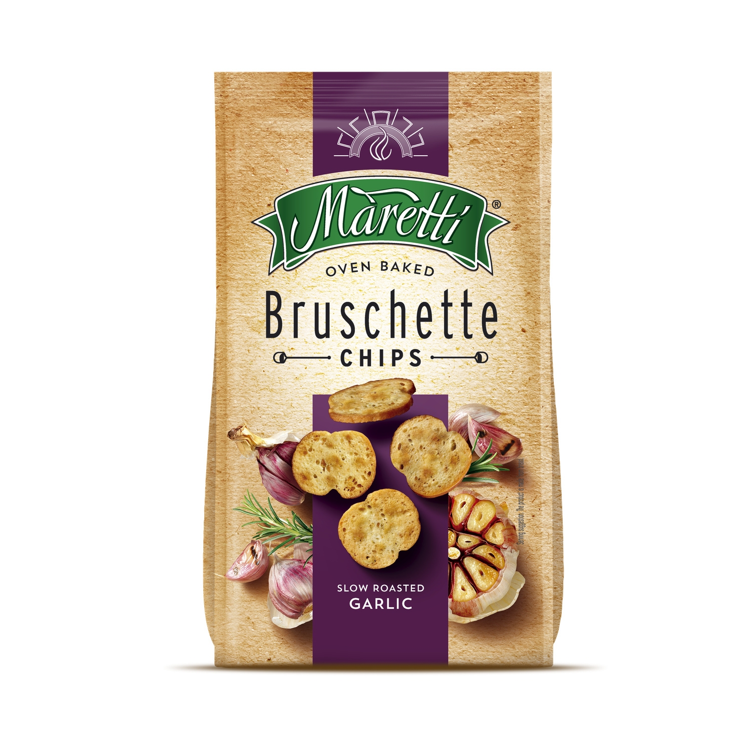 Chips Bruschette Saveur Ail Rôti 150g - MARETTI