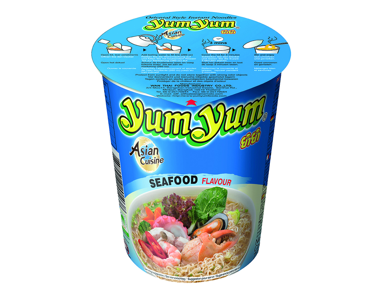Soupe Nouilles Cup Fruit De Mer 70g - YUM YUM