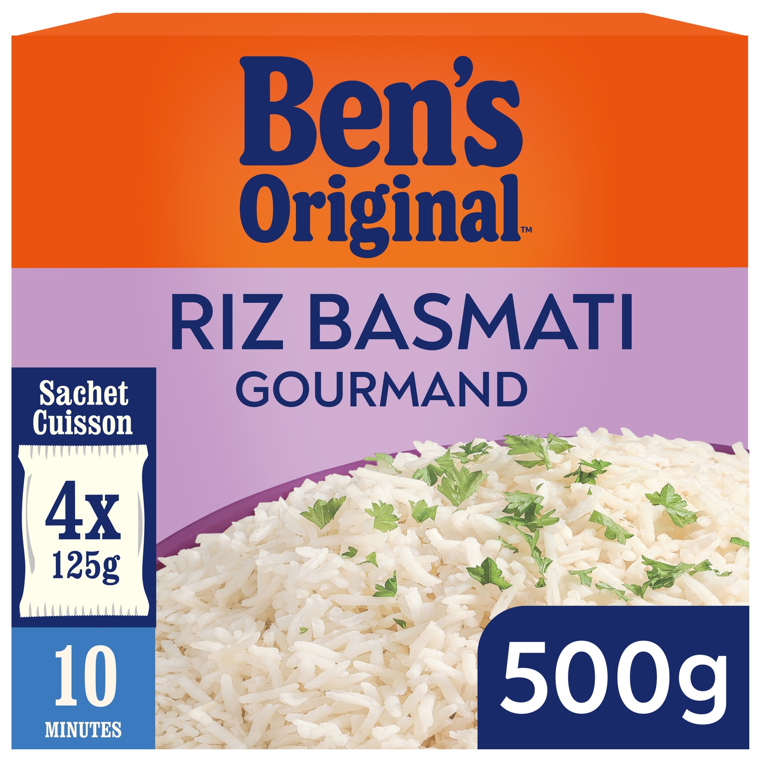 Smaakvolle basmatirijst in kookzakjes 4 x 125 g, 500 g - BEN'S ORIGINAL