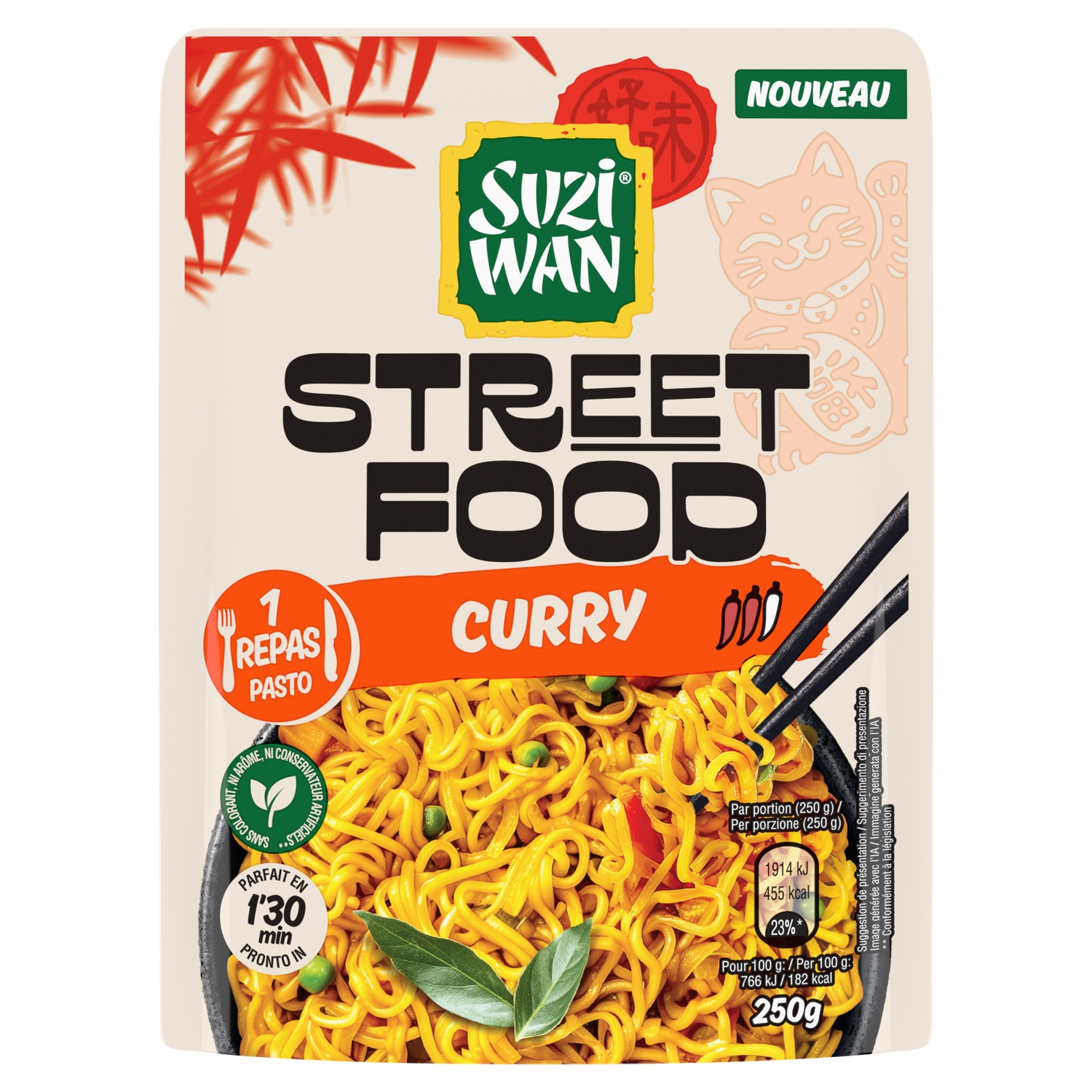 Street Food curry stir-fry noodles 250 g - SUZI WAN